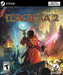 Cover art for Magicka 2 on PC Steam, showing a hooded wizard wielding a glowing staff and magical sword amidst a chaotic fantasy battle scene. Purchase your Magicka 2 Steam CD Key now at RushGame.co and unleash powerful elemental spells in this hilarious co-op adventure