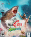Cover art for Maneater: Apex Edition on PC via Epic Games, featuring a massive shark leaping from the ocean with a human victim flying through the air amid chaos. Buy your Maneater Apex Edition Epic Games CD Key at RushGame.co and unleash your inner predator in this action-packed open-world shark RPG