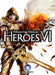 Epic cover image for Might and Magic: Heroes VI on PC Ubisoft Connect, featuring a golden-armored warrior wielding a majestic sword with flaming wings — get your digital CD key now at RushGame.co and command legendary armies in a fantasy world