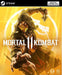 Dynamic cover art of Mortal Kombat 11 for PC Steam, featuring Scorpion in an intense combat pose against a fiery yellow backdrop. Purchase your MK11 Steam key instantly at RushGame.co and enter the legendary fighting arena with brutal combos and iconic fatalities