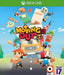 Colorful cover image of Moving Out for Xbox One, featuring cheerful movers and airborne household items in a quirky art style. Get your Xbox One digital game key now at RushGame.co and dive into this fun-filled moving simulator, perfect for co-op chaos in the US region