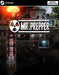 Cover image of Mr. Prepper for PC Steam, showcasing a suburban house with an underground bunker and rocket silo beneath, set against a backdrop of a nuclear explosion. Buy your Steam digital code now at RushGame.co and prepare for survival in this unique base-building adventure