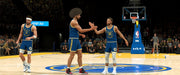 NBA 2K23 Xbox One - Golden State Warriors players celebrating
An exciting NBA 2K23 in-game scene on Xbox One, featuring Stephen Curry (#30) and Klay Thompson (#11) of the Golden State Warriors celebrating on the court after a successful play. The vibrant crowd and AT&T 5G branding enhance the immersive gameplay experience. Buy NBA 2K23 game codes at RushGame.co