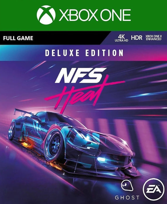 Cover image for Need for Speed on Xbox One, featuring stylized street racers against a neon-lit city backdrop. Buy your digital Xbox One key now at RushGame.co for instant access to high-speed action