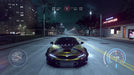Night racing screenshot from Need for Speed Heat on PC, featuring a highly customized BMW speeding through the city. Get your PC CD key for NFS Heat today at RushGame.co