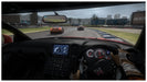 First-person cockpit view of a Nissan GT-R in Need For Speed Shift, racing on a city circuit. Experience immersive racing—available with a PC Origin key from RushGame.co