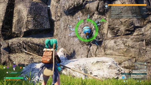 Gameplay image of Palworld where the player captures a creature named Chikipi in a forest area. Level progression and capture success are displayed. Buy your Palworld Xbox digital code at RushGame.co and tame your own Pals
