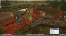Screenshot from Planet Zoo: Arid Animal Pack DLC on PC Steam showing a large zoo area filled with visitors, animal habitats, and scenic autumn trees. Buy your Planet Zoo game key now at RushGame.co for instant digital delivery