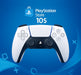 Promotional image of a PlayStation Network Card worth $10 USD, featuring a DualSense controller on a blue background – buy your PlayStation Store $10 Card US now at RushGame.co