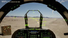 Gameplay screenshot from Project Wingman on PC Steam, with targeting HUD locked onto enemy aircraft over a desert battlefield. Buy the digital CD key now at RushGame.co and launch into the action