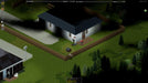 Gameplay screenshot from Project Zomboid showing a player defending a fenced backyard from zombies, capturing the game's intense survival atmosphere—buy the GOG CD key at RushGame.co