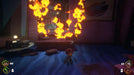 Gameplay moment from Psychonauts 2 where Raz stands in front of a fiery portal inside a surreal, mind-bending room. Purchase the Xbox One/Series X|S code at RushGame.co