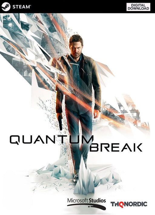 Cover image of Quantum Break for PC Steam, featuring the main character surrounded by shattered time effects — buy your Quantum Break Steam CD Key now at RushGame.co