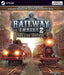 cover art for Railway Empire 2: Deluxe Edition on PC Steam, featuring two powerful locomotives facing off on city tracks. Buy your digital Steam CD key now at RushGame.co and build your transportation empire