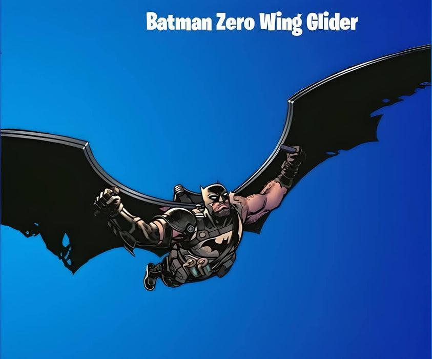 Batman Zero Wing Glider in Fortnite – Soar through the skies with this epic glider inspired by the Dark Knight himself. Get your Fortnite DC skin code now at RushGame.co with fast digital delivery.