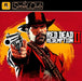 Cover art for Red Dead Redemption 2 Rockstar Social CD Key US, featuring protagonist Arthur Morgan aiming a revolver against a bold red and yellow background. Buy the game key now at RushGame.co