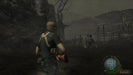 A tense moment from Resident Evil 4: Ultimate HD Edition as Leon faces a horde of infected villagers in a foggy marsh — unlock full gameplay with a digital key from RushGame.co