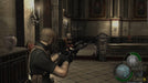 Leon prepares to fight armored cultists in a gothic castle interior in Resident Evil 4 Xbox One edition. Secure your Resident Evil 4 CD Key for Xbox One at RushGame.co and dive into the horror classic