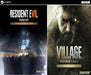 cover art for Resident Evil 7 Biohazard Gold Edition and Resident Evil Village Gold Edition PC Steam bundle, digital download available at RushGame.co