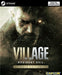 Cover art of Resident Evil: Village Gold Edition for PC Steam, featuring the haunting split-face of protagonist and werewolf imagery. Purchase your digital Steam key now at RushGame.co for instant delivery and secure checkout