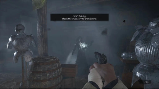 Close-range gunfight inside a foggy castle room in Resident Evil Village. Experience survival horror today – purchase your Resident Evil Village Xbox One CD Key from RushGame.co