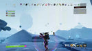 Gameplay screenshot from Risk of Rain 2 for Xbox One, depicting the player exploring a snowy, futuristic landscape with combat UI visible. Unlock Risk of Rain 2 on Xbox with a digital code from RushGame.co