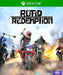 cover art of Road Redemption for Xbox One, displaying motorbike riders in a dramatic road battle, wielding melee weapons. Buy Road Redemption Xbox One CD Key online at RushGame.co for instant access