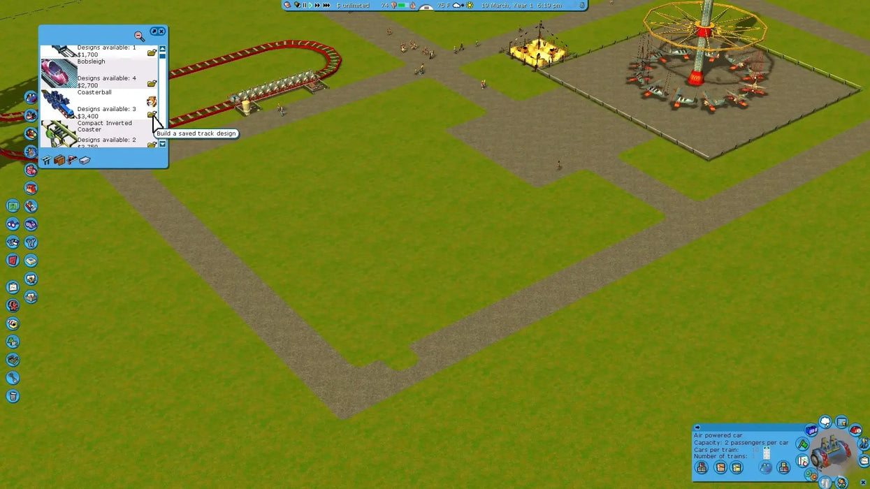 RollerCoaster Tycoon 3: Complete Edition Steam screenshot showcasing ride customization, queue management, and crowd activity within a bustling theme park. Get your official Steam game code from RushGame.co and enjoy instant activation and competitive prices
