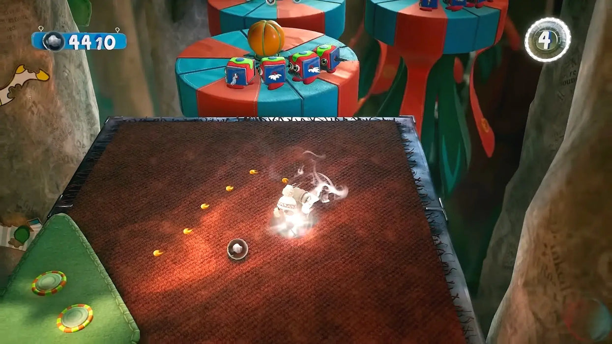 In-game screenshot of Sackboy: A Big Adventure for Steam, featuring creative platforming gameplay and vibrant 3D environments. Get your Steam Key with instant delivery at RushGame.co.