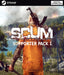 Cover art for SCUM Steam Key – Supporter Pack 1 DLC, depicting a tattooed prisoner in an orange jumpsuit holding an axe and a rifle against a backdrop of nature and chaos. Purchase your SCUM Supporter Pack 1 DLC Steam code at RushGame.co for instant digital delivery.