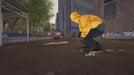 Session Skate Sim Steam gameplay featuring a skater in a yellow hoodie preparing to perform tricks on an urban street, surrounded by graffiti and city buildings. Unlock your Session Skate Sim Steam Key at RushGame.co and hit the streets with an official digital code