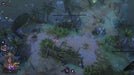 Gameplay scene from Shadow Gambit: The Cursed Crew Steam Edition, with the character Afia exploring a mysterious island shoreline. Purchase your Steam Key for Shadow Gambit today at RushGame.co