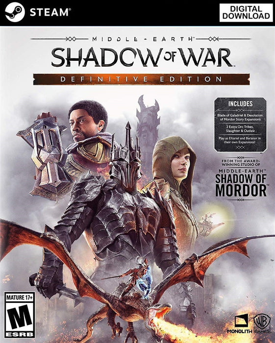 Middle-Earth: Shadow of War Definitive Edition RoW Steam CD Key