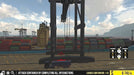 Ships Simulator PS5 in-game view of port logistics, featuring container cranes, trucks, and stacks of multicolored containers ready for shipment. Get your Ships Simulator PS5 code NA from RushGame.co and dive into the world of maritime shipping today.