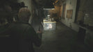 In-game screenshot from SILENT HILL 2 on Steam showing the main character exploring a dark, atmospheric kitchen with a handgun—unlock this survival horror adventure with a Steam key from RushGame.co for instant code delivery