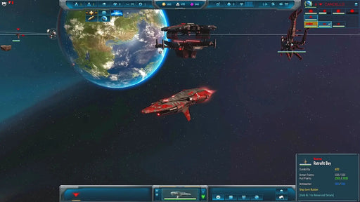 Sins of a Solar Empire 2 gameplay screenshot showing spaceships and planetary management interface in a vibrant galaxy—unlock your Steam game code today at RushGame.co.