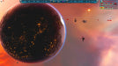 Gameplay image from Sins of a Solar Empire 2 featuring an epic space conflict near a glowing planet at dusk, perfect for fans of galactic strategy—buy your Steam digital key at RushGame.co.