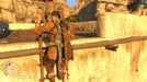 Sniper Elite 3 gameplay image where the protagonist climbs a ladder with an enemy in sight. Buy your Steam code for Sniper Elite 3 Season Pass at RushGame.co and unlock exclusive content now!