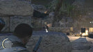 Night mission in Sniper Elite 3 Season Pass, featuring stealth gameplay as the player lines up a shot on an enemy by a campfire. Instantly download your Steam DLC code from RushGame.co.