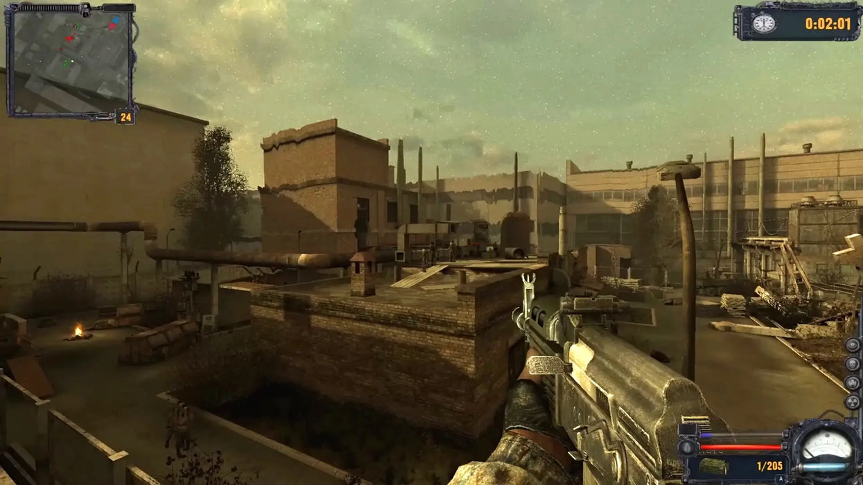 This image captures an abandoned industrial area in S.T.A.L.K.E.R.: Clear Sky, highlighting the gritty environments available through the GOG CD Key. Buy your digital S.T.A.L.K.E.R.: Clear Sky code at RushGame.co and experience the tension of the Zone today