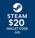 20 dollar us steam gift card cover promotional